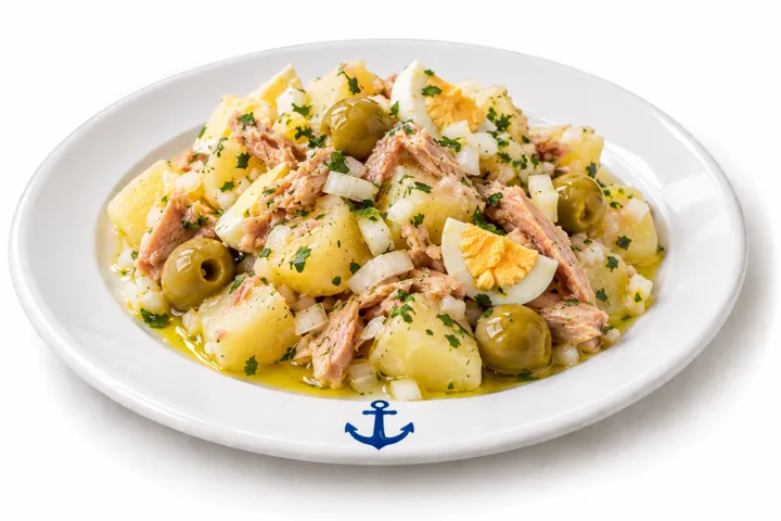 Papas aliñás de la carta de Bahía