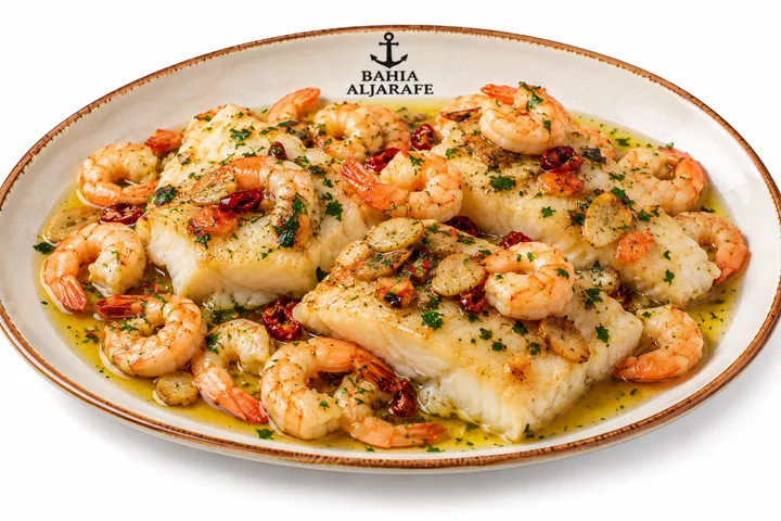 Ventresca de Bacalao y Gambas