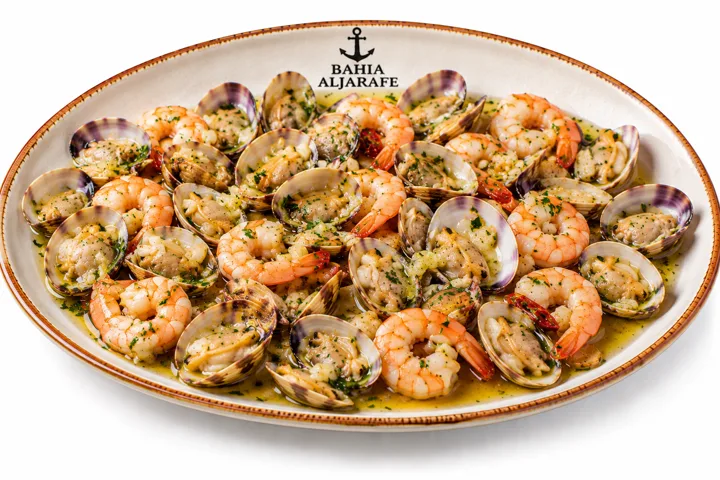 Almejas con gambas