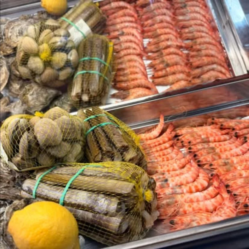 Almejas, navajas y gambas en Bahía Aljarafe